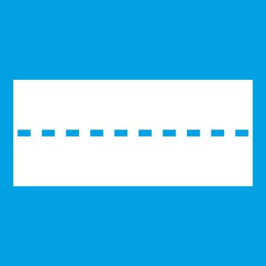 Düz yol simgesi beyaz