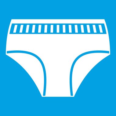 Kadın pamuk külot simgesi beyaz