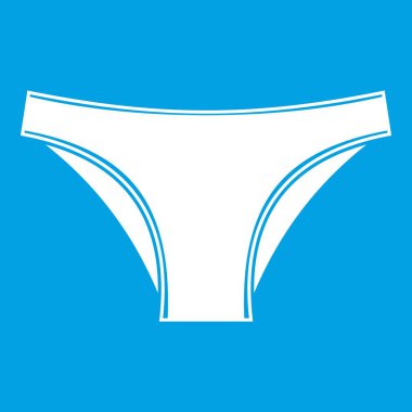 Kadın pamuk külot simgesi beyaz