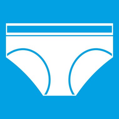 Kadın iç çamaşırı külot simgesi beyaz