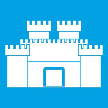 Antik kale simgesi beyaz