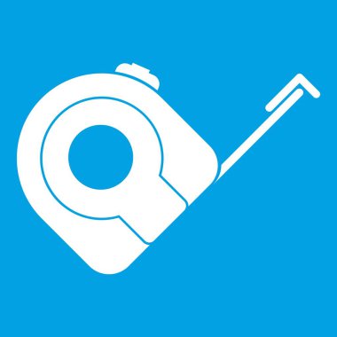 Rulet inşaat aracı simgesi beyaz