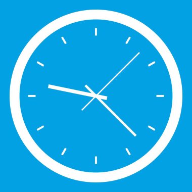 Duvar saat simgesi beyaz