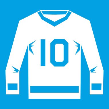 Hokey jersey simgesi beyaz
