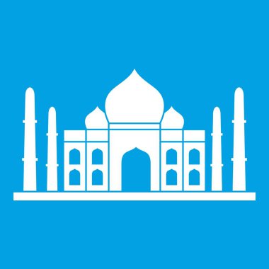 Taj mahal simgesi beyaz