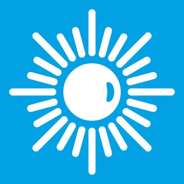 Güneş simgesi Beyaz