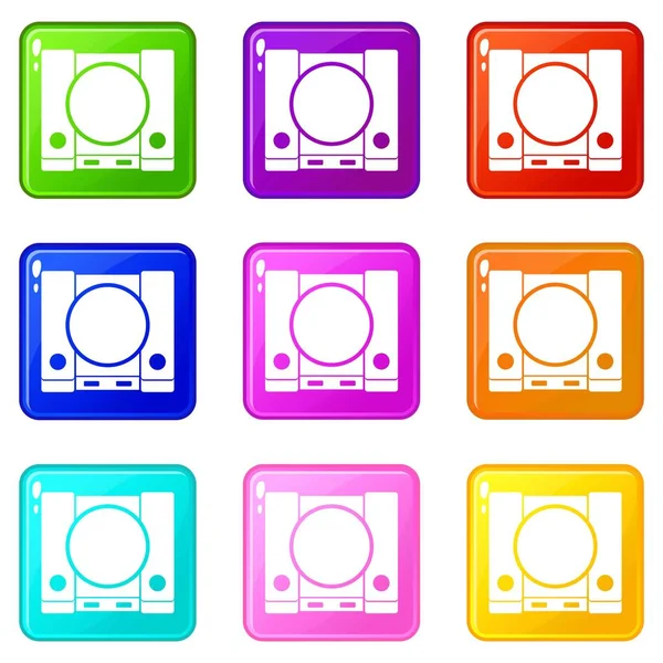 PlayStation icons 9 set — Stock Vector