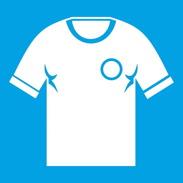 Soccer shirt icon white — Stock Vector