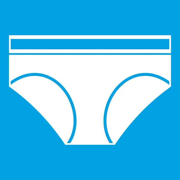 Ženy spodní prádlo kalhotky ikona bílé — Stockový vektor