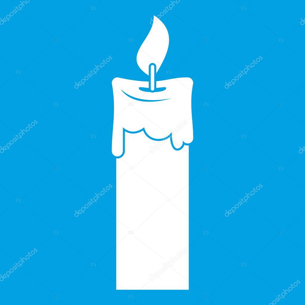 Candle icon white