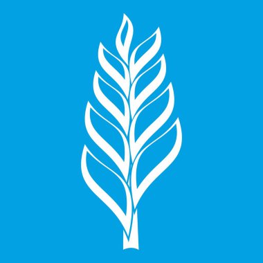 Bir başak simgesi beyaz