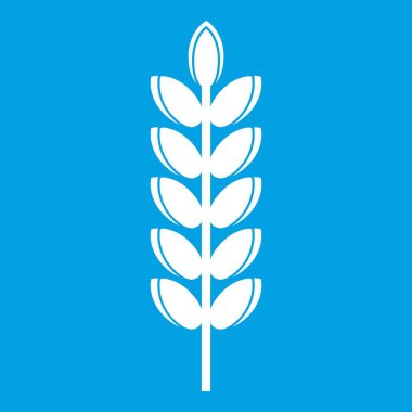 Büyük tahıl spike simgesi beyaz