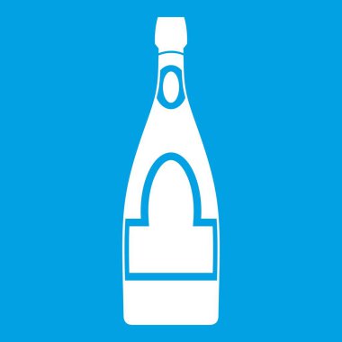 Şampanya şişesi simgesi beyaz