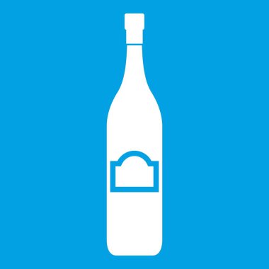 Bir şişe simgesi beyaz