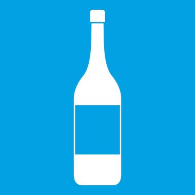 Şarap şişesi simgesi beyaz