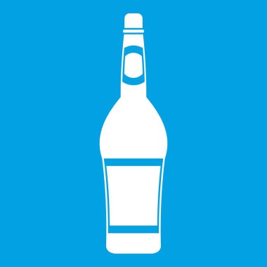 Tasarım şişe simgesi beyaz