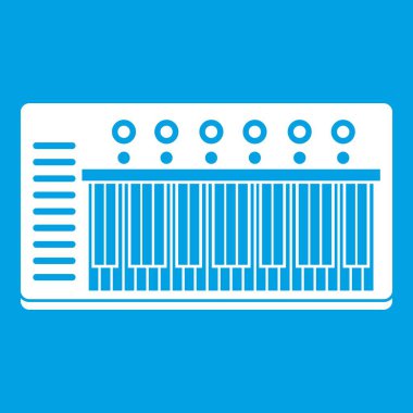 Elektronik synth simgesi beyaz