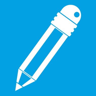 Silgi simgesi beyaz kalem