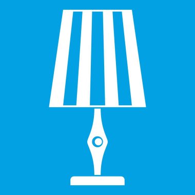 Masa lambası simgesi beyaz