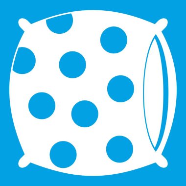 Beyaz noktalar simge yastıkla