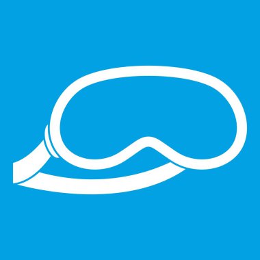 Simgesi beyaz uyumak için koruyucu göz maskesi