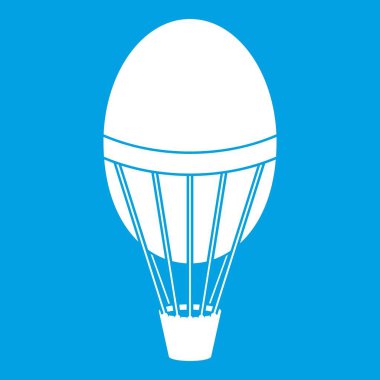 Sıcak hava balon simgesi beyaz