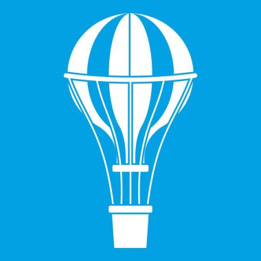 Hava Balon yolculuğu simgesi beyaz
