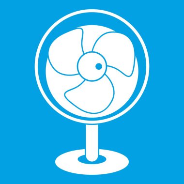 Vintage vantilatör simgesi beyaz