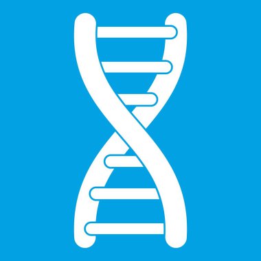 DNA iplikçik simgesi beyaz