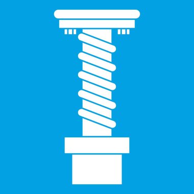 Spiral aracı simgesi beyaz