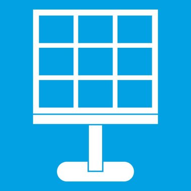 Güneş pil simgesi beyaz