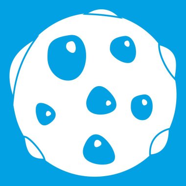 Yalnız gezegen simgesi beyaz