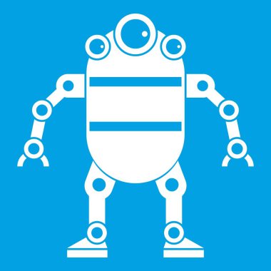 Robot simgesi beyaz