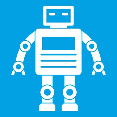 Robot simgesi beyaz