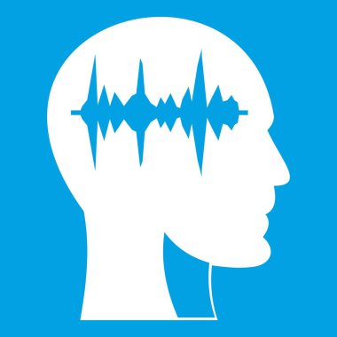 Ses dalgası simgesi beyaz