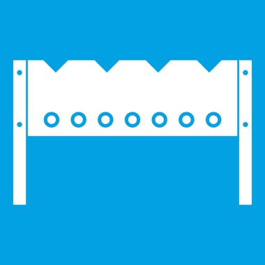 Mangal simgesi beyaz