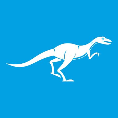 Velyciraptor simgesi beyaz