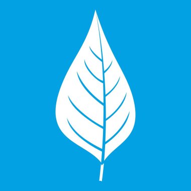 Elma ağacı yaprak simgesi beyaz