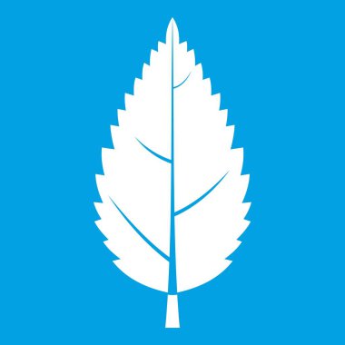 Gürgen yaprak simgesi beyaz