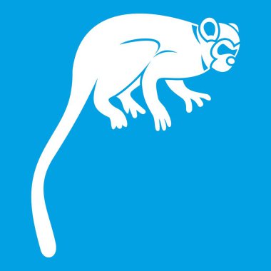 Marmoset maymun simgesi beyaz