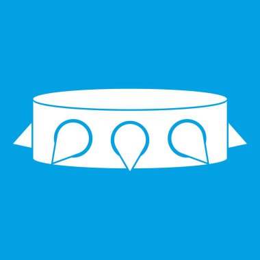 Rock yaka simgesi beyaz