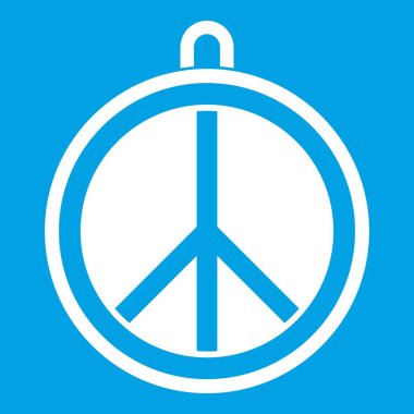 Rock işareti simgesi beyaz