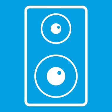 Subwoofer simgesi beyaz