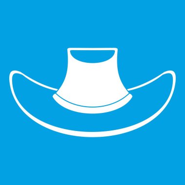 Kovboy şapkası Icon beyaz