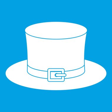 Cüce şapkası Icon beyaz