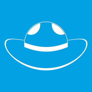 Deniz şapka simgesi beyaz