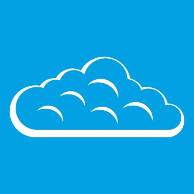 Gökyüzü bulut simgesi beyaz