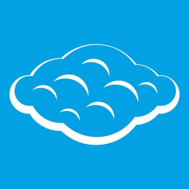 Kıvırcık bulut simgesi beyaz