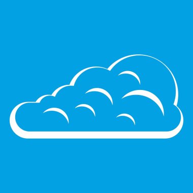 Kümülüs bulut simgesi beyaz