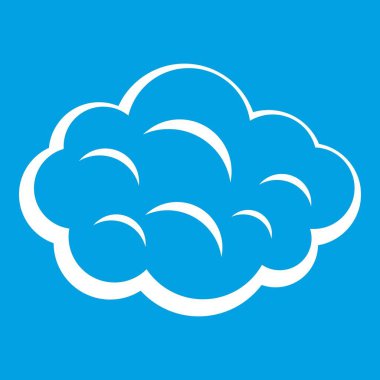 Yaz bulutu simgesi beyaz